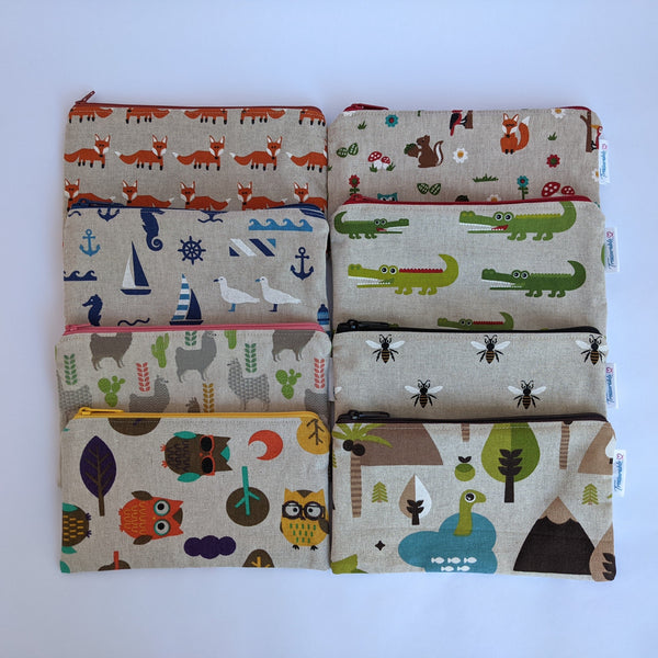 Various Designs of Fabric Pencil Cases