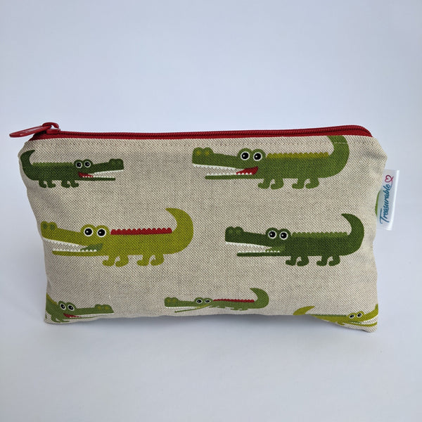 Crocodile Fabric Pencil Case