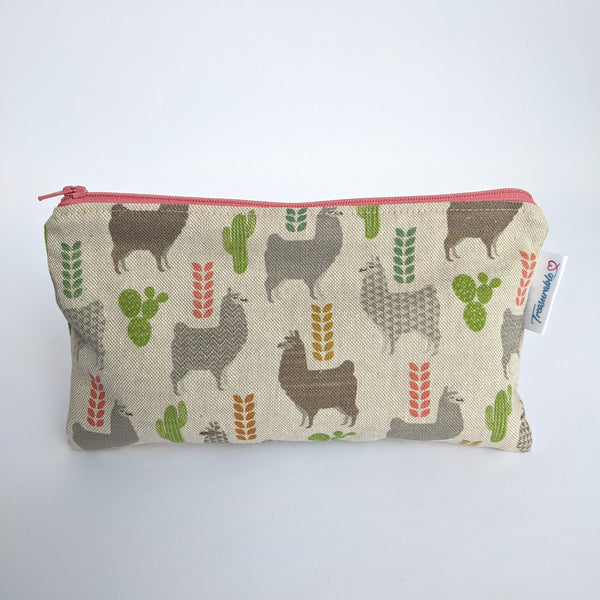 Llamas Fabric Pencil Case