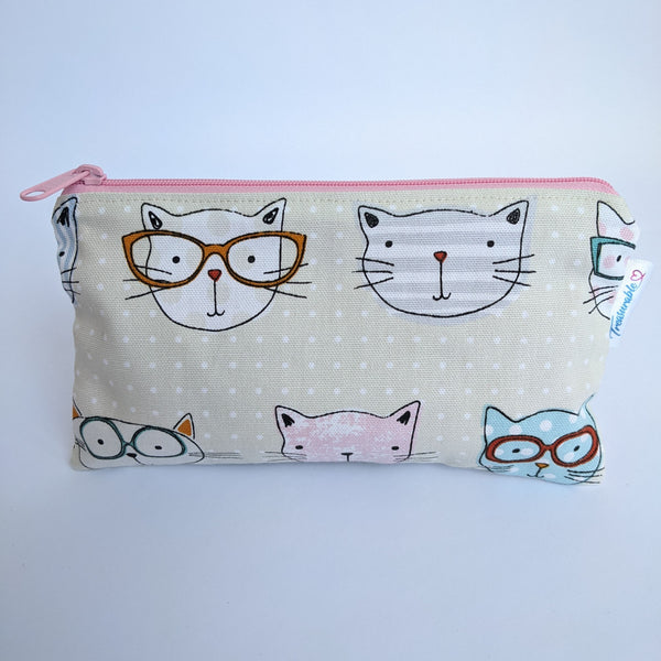 Cool Cats Fabric Pencil Case